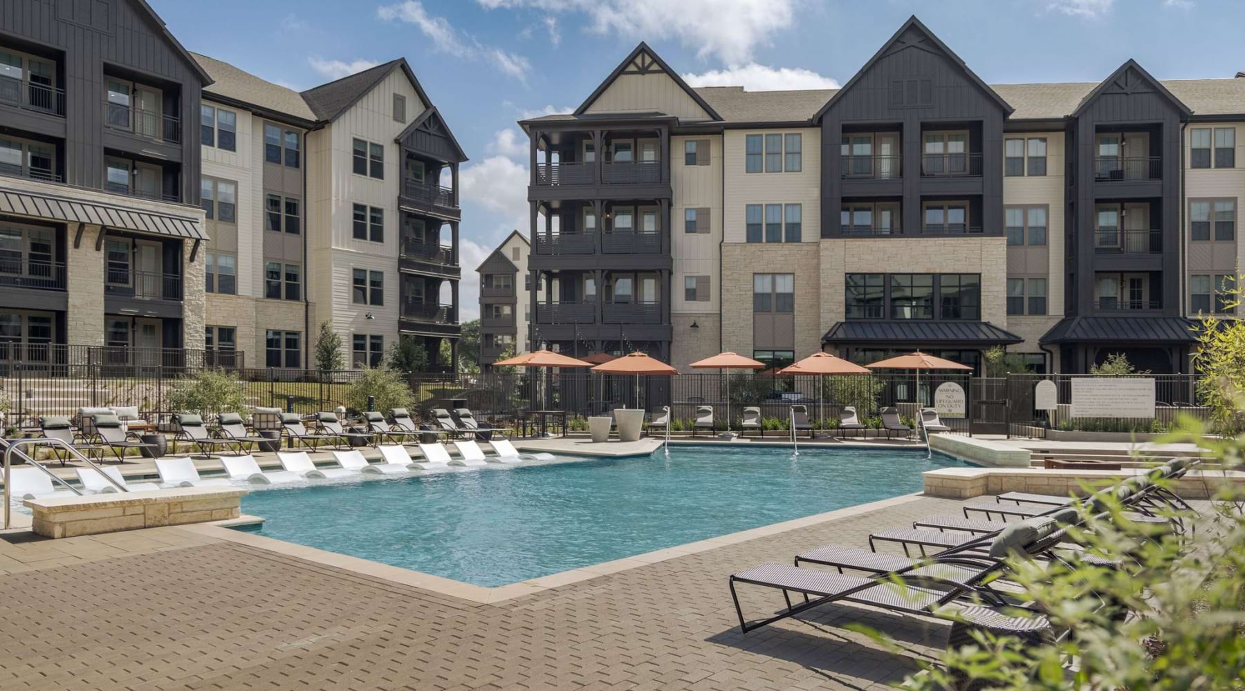 Pool with seating